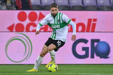 Domenico Berardi (US Sassuolo) during italian soccer Serie A match ACF Fiorentina vs US Sassuolo at the Artemio Franchi stadium in Florence, Italy, January 07, 2023 - Credit: Lisa Guglielm