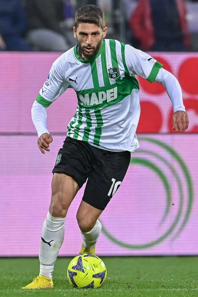 Domenico Berardi (US Sassuolo) during italian soccer Serie A match ACF Fiorentina vs US Sassuolo at the Artemio Franchi stadium in Florence, Italy, January 07, 2023 - Credit: Lisa Guglielm