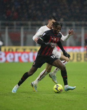 Rafael Leao of Ac Milan during the Italian Serie A, football match between Ac Milan and As Roma on Jannuary 08, 2023 at San Siro Stadium, Milan, Italy. Photo Nderim Kaceli - Credit: Nderim Kaceli/LiveMedi