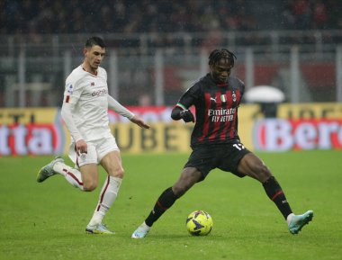 Rafael Leao of Ac Milan during the Italian Serie A, football match between Ac Milan and As Roma on Jannuary 08, 2023 at San Siro Stadium, Milan, Italy. Photo Nderim Kaceli - Credit: Nderim Kaceli/LiveMedi