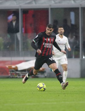 Theo Hernandez of Ac Milan during the Italian Serie A, football match between Ac Milan and As Roma on Jannuary 08, 2023 at San Siro Stadium, Milan, Italy. Photo Nderim Kaceli - Credit: Nderim Kaceli/LiveMedi