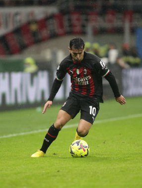 Brahim Diaz of Ac Milan during the Italian Serie A, football match between Ac Milan and As Roma on Jannuary 08, 2023 at San Siro Stadium, Milan, Italy. Photo Nderim Kaceli - Credit: Nderim Kaceli/LiveMedi