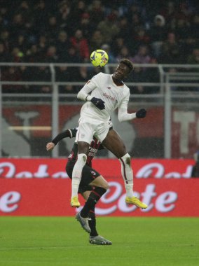 Tammy Abraham of As Roma during the Italian Serie A, football match between Ac Milan and As Roma on Jannuary 08, 2023 at San Siro Stadium, Milan, Italy. Photo Nderim Kaceli - Credit: Nderim Kaceli/LiveMedi