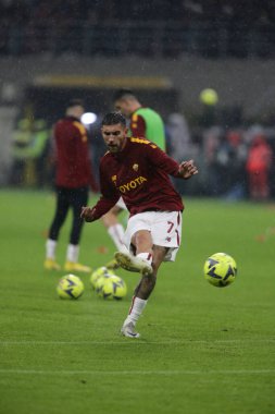 Lorenzo Pellegrini of As Roma during the Italian Serie A, football match between Ac Milan and As Roma on Jannuary 08, 2023 at San Siro Stadium, Milan, Italy. Photo Nderim Kaceli - Credit: Nderim Kaceli/LiveMedi