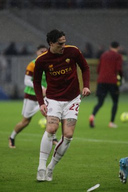 Nicolo Zaniolo of As Roma during the Italian Serie A, football match between Ac Milan and As Roma on Jannuary 08, 2023 at San Siro Stadium, Milan, Italy. Photo Nderim Kaceli - Credit: Nderim Kaceli/LiveMedi