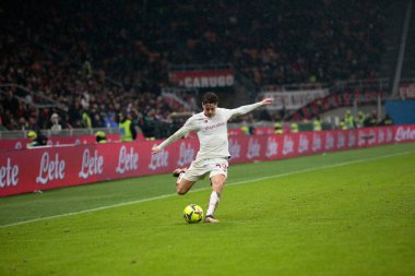 Nicola Zalewski of As Roma during the Italian Serie A, football match between Ac Milan and As Roma on Jannuary 08, 2023 at San Siro Stadium, Milan, Italy. Photo Nderim Kaceli - Credit: Nderim Kaceli/LiveMedi