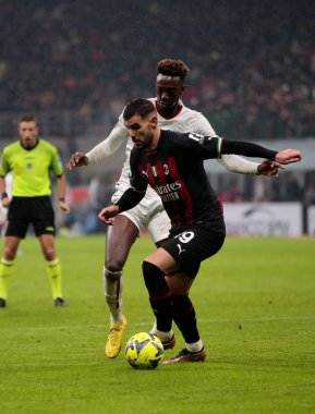 Theo Hernandez of Ac Milan during the Italian Serie A, football match between Ac Milan and As Roma on Jannuary 08, 2023 at San Siro Stadium, Milan, Italy. Photo Nderim Kaceli - Credit: Nderim Kaceli/LiveMedi