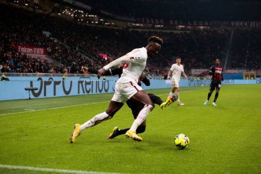 Tammy Abraham of As Roma during the Italian Serie A, football match between Ac Milan and As Roma on Jannuary 08, 2023 at San Siro Stadium, Milan, Italy. Photo Nderim Kaceli - Credit: Nderim Kaceli/LiveMedi