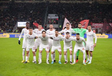 As Roma team picture during the Italian Serie A, football match between Ac Milan and As Roma on Jannuary 08, 2023 at San Siro Stadium, Milan, Italy. Photo Nderim Kaceli - Credit: Nderim Kaceli/LiveMedi