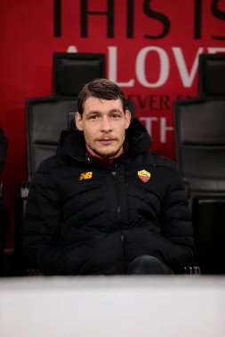 Andrea Belotti of As Roma during the Italian Serie A, football match between Ac Milan and As Roma on Jannuary 08, 2023 at San Siro Stadium, Milan, Italy. Photo Nderim Kaceli - Credit: Nderim Kaceli/LiveMedi