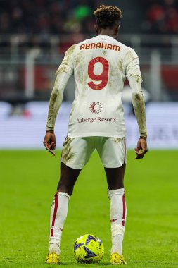 Tammy Abraham of AS Roma seen during Serie A 2022/23 football match between AC Milan and AS Roma at San Siro Stadium, Milan, Italy on January 08, 2023 - Credit: Fabrizio Carabelli/LiveMedi