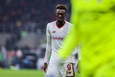 Tammy Abraham of AS Roma seen during Serie A 2022/23 football match between AC Milan and AS Roma at San Siro Stadium, Milan, Italy on January 08, 2023 - Credit: Fabrizio Carabelli/LiveMedi