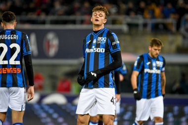 Atalanta's Giorgio Scalvini reacts during italian soccer Serie A match Bologna FC vs Atalanta BC at the Renato Dall'Ara stadium in Bologna, Italy, January 09, 2023 - Credit: Ettore Griffon