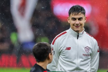 Paulo Dybala of AS Roma smiling during Serie A 2022/23 football match between AC Milan and AS Roma at San Siro Stadium, Milan, Italy on January 08, 2023 - Credit: Fabrizio Carabelli/LiveMedi