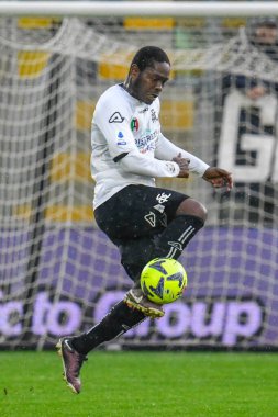 Spezia's Emmanuel Gyasi during italian soccer Serie A match Spezia Calcio vs US Lecce at the Alberto Picco stadium in La Spezia, Italy, January 08, 2023 - Credit: Cucco Ricucch