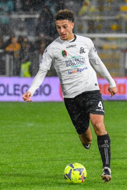 Spezia's Ethan Ampadu during italian soccer Serie A match Spezia Calcio vs US Lecce at the Alberto Picco stadium in La Spezia, Italy, January 08, 2023 - Credit: Cucco Ricucch