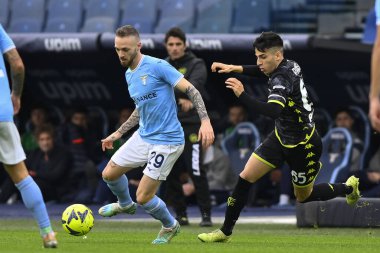 Manuel Lazzari of S.S. LAZIO and Fabiano Parisi of Empoli F.C. during the 17th day of the Serie A Championship between S.S. Lazio vs Empoli F.C. on January 8, 2023 at the Stadio Olimpico in Rome, Italy. - Credit: Domenico Cippitelli/LiveMedi