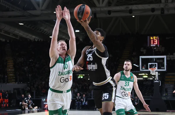 Jordan Mickey (Segafredo Virtus Bologna) during the Euroleague basketball championship match Segafredo Virtus Bologna Vs. BC Zalgiris Kaunas - Bologna, Italy, January 10, 2023 at Segafredo Arena - Photo: Michele Nucci - Credit: Michele Nucci/LiveMedi