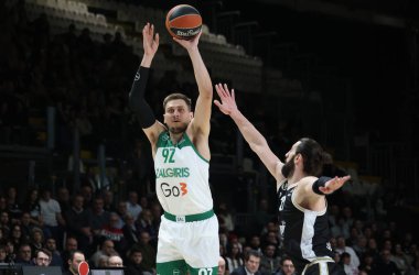 Edgaras Ulanovas (BC Zalgiris Kaunas) during the Euroleague basketball championship match Segafredo Virtus Bologna Vs. BC Zalgiris Kaunas - Bologna, Italy, January 10, 2023 at Segafredo Arena - Photo: Michele Nucci - Credit: Michele Nucci/LiveMedi