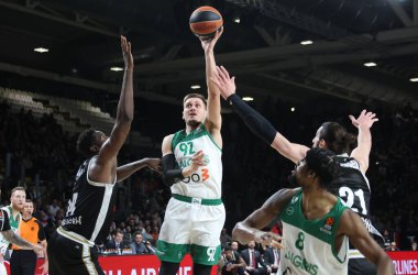 Edgaras Ulanovas (BC Zalgiris Kaunas) during the Euroleague basketball championship match Segafredo Virtus Bologna Vs. BC Zalgiris Kaunas - Bologna, Italy, January 10, 2023 at Segafredo Arena - Photo: Michele Nucci - Credit: Michele Nucci/LiveMedi