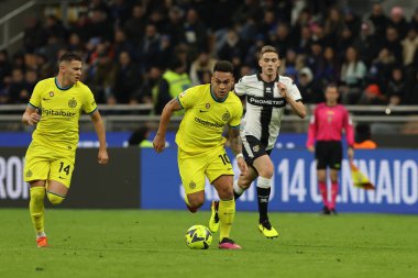Lautaro Martinez of FC Internazionale in action during Coppa Italia 2022/23 football match between FC Internazionale and Parma Calcio at Giuseppe Meazza Stadium, Milan, Italy on January 10, 2023 - Credit: Fabrizio Carabelli/LiveMedi