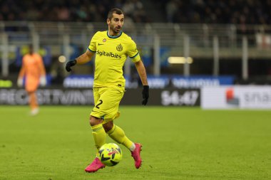 Henrikh Mkhitaryan of FC Internazionale in action during Coppa Italia 2022/23 football match between FC Internazionale and Parma Calcio at Giuseppe Meazza Stadium, Milan, Italy on January 10, 2023 - Credit: Fabrizio Carabelli/LiveMedi