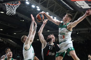 Tornike Shengelia (Segafredo Virtus Bologna) during the Euroleague basketball championship match Segafredo Virtus Bologna Vs. BC Zalgiris Kaunas - Bologna, Italy, January 10, 2023 at Segafredo Arena - Photo: Michele Nucci - Credit: Michele Nucci/Live
