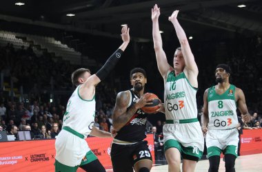 Jordan Mickey (Segafredo Virtus Bologna) during the Euroleague basketball championship match Segafredo Virtus Bologna Vs. BC Zalgiris Kaunas - Bologna, Italy, January 10, 2023 at Segafredo Arena - Photo: Michele Nucci - Credit: Michele Nucci/LiveMedi