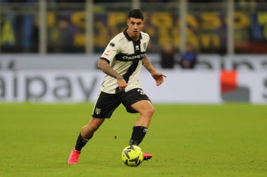 Lautaro Valenti of PARMA CALCIO in action during Italian football Coppa Italia match Inter - FC Internazionale vs Parma Calcio at the  San Siro stadium in Milan, Italy, January 10, 2023 - Credit: Luca Amedeo Bizzarr