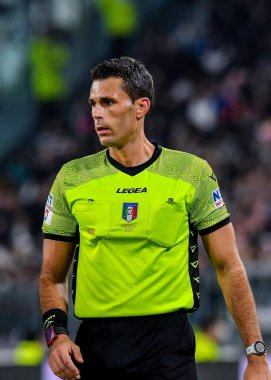 Referee Matteo Marchetti seen during Serie A 2022/23 match between Juventus FC and Udinese Calcio at Allianz Stadium on January 07, 2023 in Turin, Italy - Credit: Phs Agency/PHS/LiveMedi