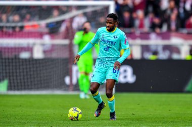 Andrien Tameze of Hellas Verona FC in action during Serie A 2022/23 match between Torino FC and Hellas Verona at Stadio Olimpico Grande Torino on January 04, 2023 in Turin, Italy - Credit: Phs Agency/PHS/LiveMedi