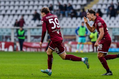 Aleksej Miranchuk of Torino FC celebrates after scoring a goal during Serie A 2022/23 match between Torino FC and Hellas Verona at Stadio Olimpico Grande Torino on January 04, 2023 in Turin, Italy - Credit: Phs Agency/PHS/LiveMedi