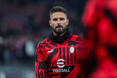 Olivier Giroud of AC Milan looks on during Coppa Italia 2022/23 football match between AC Milan and Torino FC at San Siro Stadium, Milan, Italy on January 11, 2023 - Credit: Fabrizio Carabelli/LiveMedi