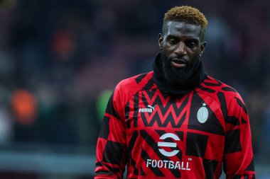 Tiemoue Bakayoko of AC Milan looks on during Coppa Italia 2022/23 football match between AC Milan and Torino FC at San Siro Stadium, Milan, Italy on January 11, 2023 - Credit: Fabrizio Carabelli/LiveMedi