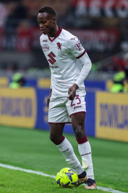 Demba Seck of Torino FC in action during Coppa Italia 2022/23 football match between AC Milan and Torino FC at San Siro Stadium, Milan, Italy on January 11, 2023 - Credit: Fabrizio Carabelli/LiveMedi