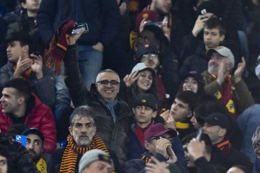 A.S. Roma Fans during the Coppa Italia quarter-final between A.S. Roma vs Genoa C.F.C on January 12, 2023 at the Stadio Olimpico, Rome, Italy. - Credit: Domenico Cippitelli/LiveMedi