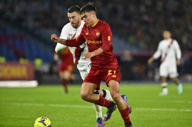 Paulo Dybala of A.S. Roma uring the Coppa Italia quarter-final between A.S. Roma vs Genoa C.F.C on January 12, 2023 at the Stadio Olimpico, Rome, Italy. - Credit: Domenico Cippitelli/LiveMedi