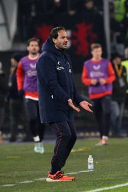 Alberto Gilardino coach (Genoa CFC)  during the Coppa Italia Frecciarossa round of 16 match between AS Roma vs Genoa CFC at the Olimpic Stadium in Rome on 12 January 2023. - Credit: Fabrizio Corradetti/LiveMedi