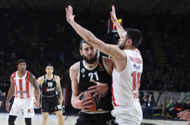 Tornike Shengelia (Segafredo Virtus Bologna) during the Euroleague basketball championship match Segafredo Virtus Bologna Vs. Olympiacos Piraeus - Bologna, January 12, 2022 at Segafredo Arena - Credit: Michele Nucci/LiveMedi