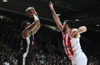 Jordan Mickey (Segafredo Virtus Bologna) during the Euroleague basketball championship match Segafredo Virtus Bologna Vs. Olympiacos Piraeus - Bologna, January 12, 2022 at Segafredo Arena - Credit: Michele Nucci/LiveMedi