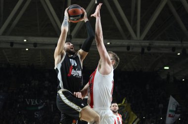 Isaia Cordinier (Segafredo Virtus Bologna) during the Euroleague basketball championship match Segafredo Virtus Bologna Vs. Olympiacos Piraeus - Bologna, January 12, 2022 at Segafredo Arena - Credit: Michele Nucci/LiveMedi