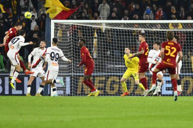 Marash Kumbulla of A.S. Roma during the Coppa Italia eighth-final between A.S. Roma vs Genoa C.F.C on January 12, 2023 at the Stadio Olimpico, Rome, Italy. - Credit: Domenico Cippitelli/LiveMedi