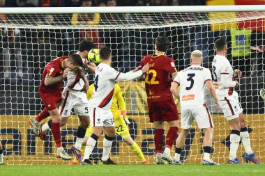 Radu Matei Dr?gu?in of Genoa CFC during the Coppa Italia eighth-final between A.S. Roma vs Genoa C.F.C on January 12, 2023 at the Stadio Olimpico, Rome, Italy. - Credit: Domenico Cippitelli/LiveMedi