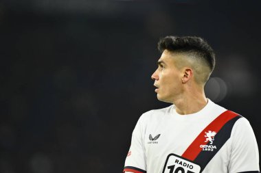 Pablo Ignacio Galdames Millan of Genoa CFC during the Coppa Italia eighth-final between A.S. Roma vs Genoa C.F.C on January 12, 2023 at the Stadio Olimpico, Rome, Italy. - Credit: Domenico Cippitelli/LiveMedi