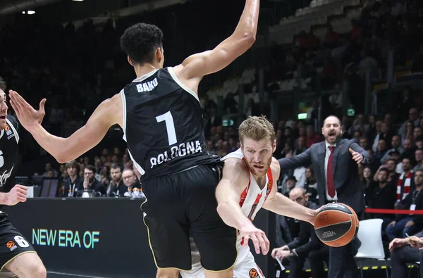 Sasha Vezenkov (Olympiacos Piraeus) during the Euroleague basketball championship match Segafredo Virtus Bologna Vs. Olympiacos Piraeus - Bologna, January 12, 2022 at Segafredo Arena - Credit: Michele Nucci/LiveMedi
