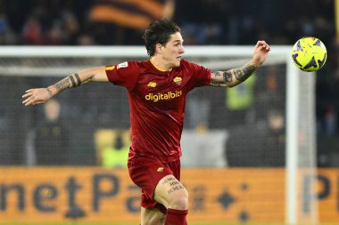Nicolo' Zaniolo of A.S. Roma during the Coppa Italia eighth-final between A.S. Roma vs Genoa C.F.C on January 12, 2023 at the Stadio Olimpico, Rome, Italy. - Credit: Domenico Cippitelli/LiveMedi