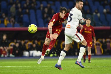 Nicolo' Zaniolo of A.S. Roma during the Coppa Italia eighth-final between A.S. Roma vs Genoa C.F.C on January 12, 2023 at the Stadio Olimpico, Rome, Italy. - Credit: Domenico Cippitelli/LiveMedi
