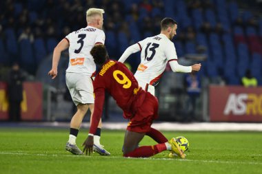 Mattia Bani of Genoa CFC during the Coppa Italia eighth-final between A.S. Roma vs Genoa C.F.C on January 12, 2023 at the Stadio Olimpico, Rome, Italy. - Credit: Domenico Cippitelli/LiveMedi