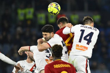 Marash Kumbulla of A.S. Roma during the Coppa Italia eighth-final between A.S. Roma vs Genoa C.F.C on January 12, 2023 at the Stadio Olimpico, Rome, Italy. - Credit: Domenico Cippitelli/LiveMedi