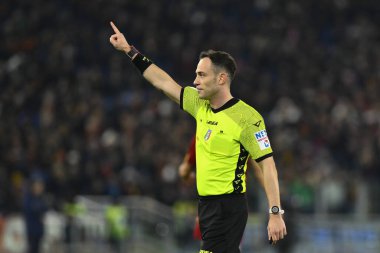 Referee Ermanno Feliciani during the Coppa Italia eighth-final between A.S. Roma vs Genoa C.F.C on January 12, 2023 at the Stadio Olimpico, Rome, Italy. - Credit: Domenico Cippitelli/LiveMedi